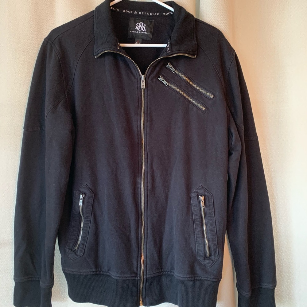 Rock & Republic men’s large full zip sweater
